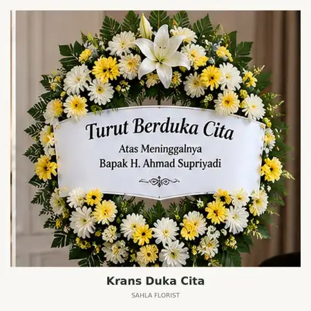 Krans Bunga Duka Kedaton